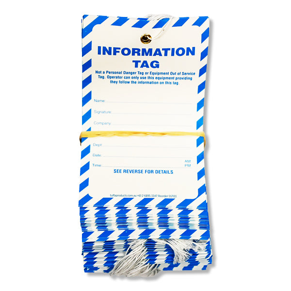 Information Synthetic Tags (packs of 100) Code SST03 – NZ Tags